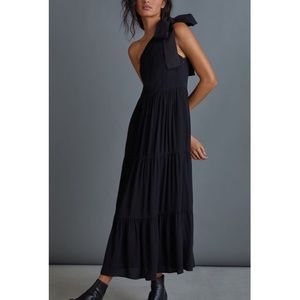 Anthropologie Persephone Black Maxi Dress